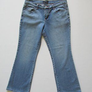 Women’s New York & Company Blue Denim Casual Petite Bootcut Leg Jeans Size 12
